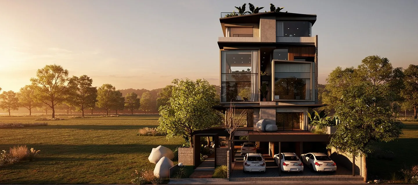 Kothrud Residence — Chalet Architects, view 01